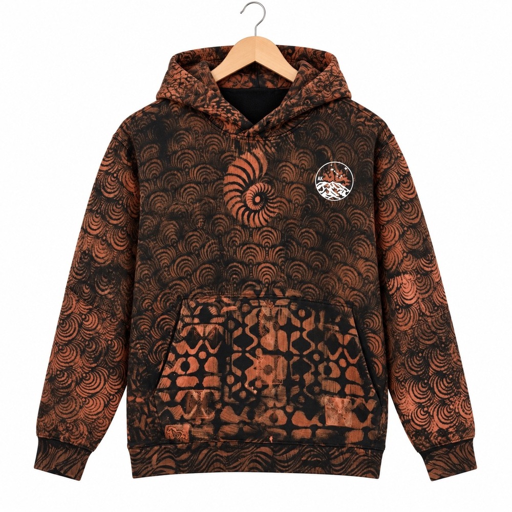 Lululemon Steady State AOP Nautilus Alaska Mountain Hoodie Mens Large LM3ERZS